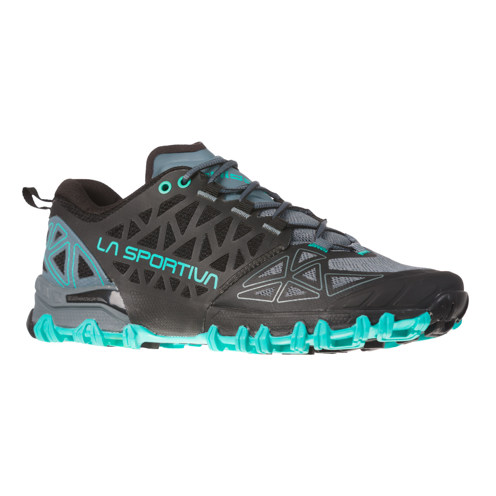 La Sportiva Bushido II Damen Trail Running Schuhe slate/aqua