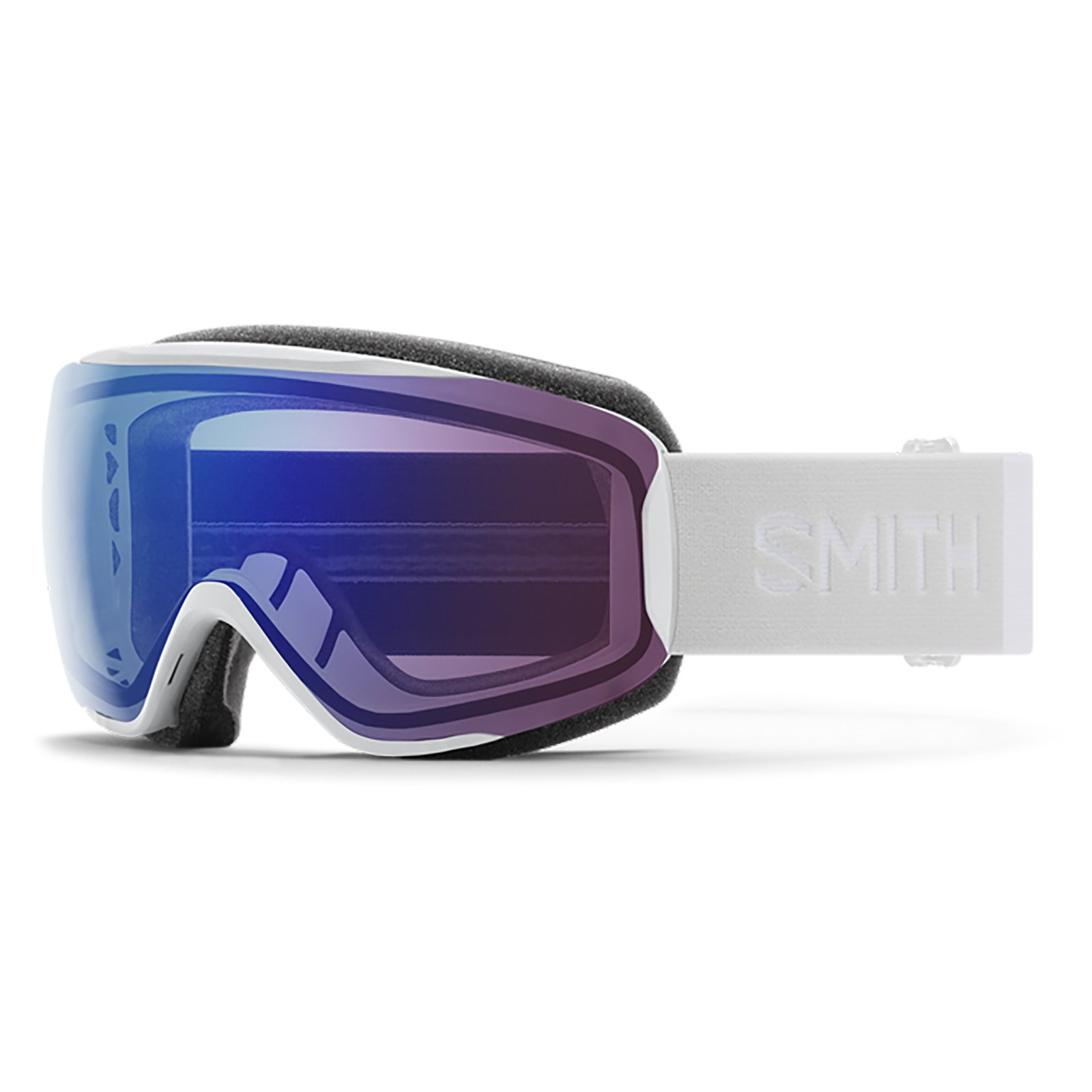 Smith Moment Damen Skibrille Goggle White Vapor ChromaPop Photochromic Rose Flash Lens