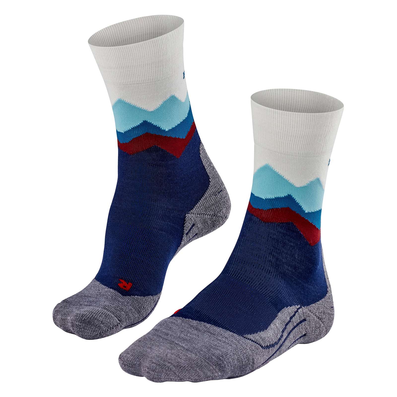 FALKE TK2 Crest Damen Trekking Socken blau