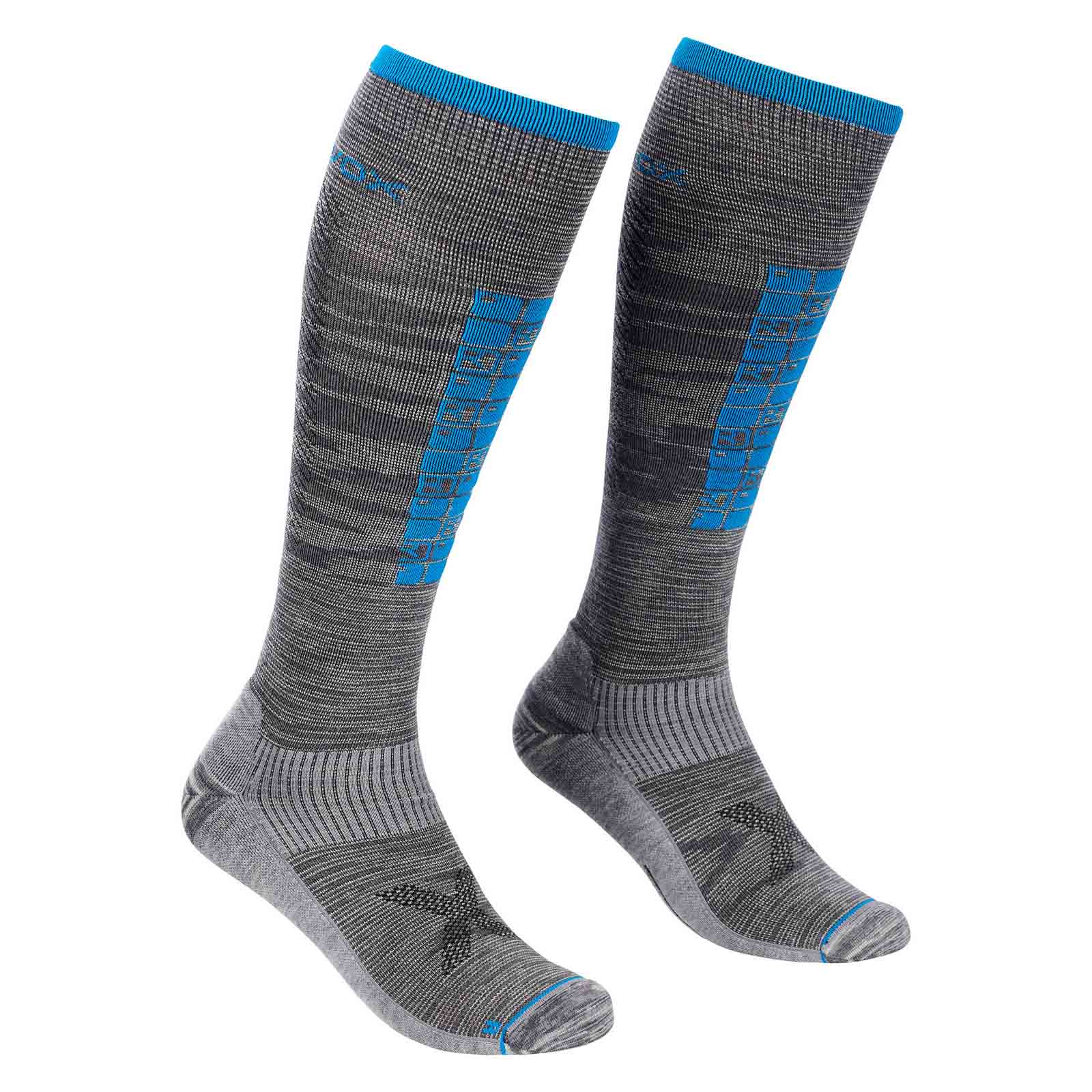 ORTOVOX Ski Compression Long Socks Herren Skisocken grey blend