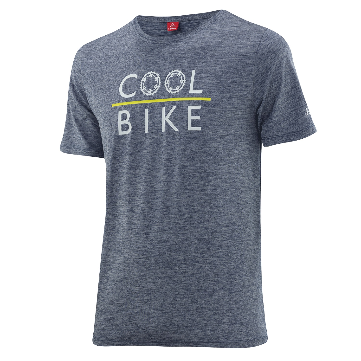 Löffler Printshirt Cool Bike Softtouch Herren T-Shirt blau