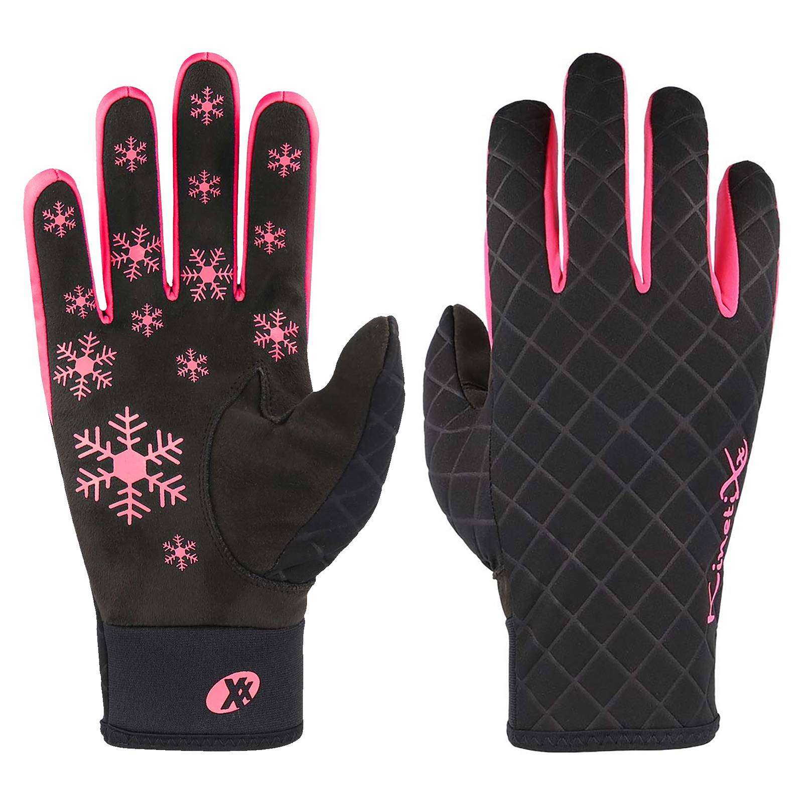 KINETIXX Lotta Damen Handschuhe schwarz pink