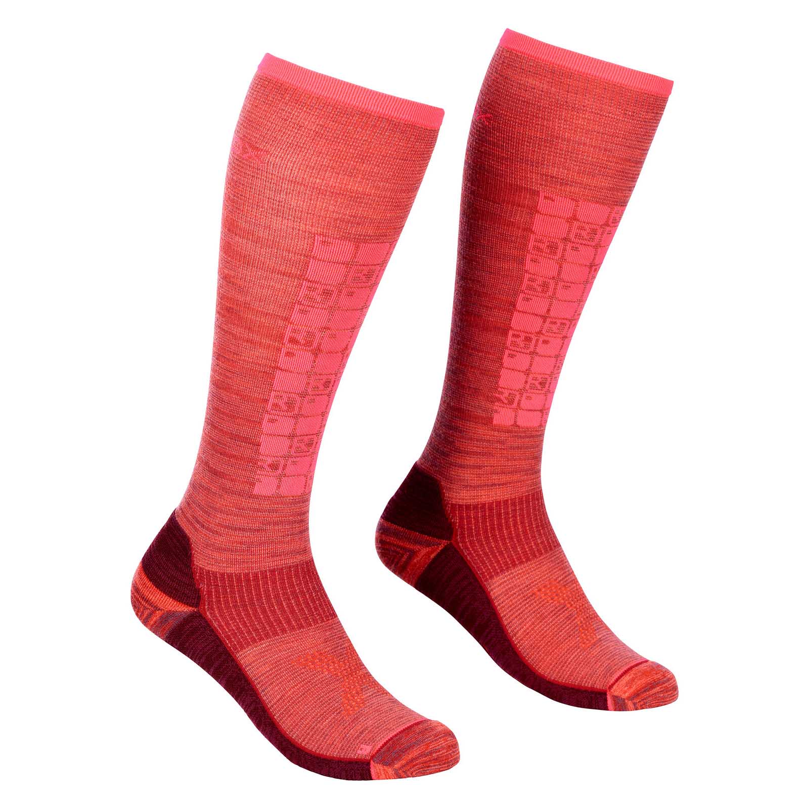 ORTOVOX Ski Compression Long Socks Damen Skisocken blush