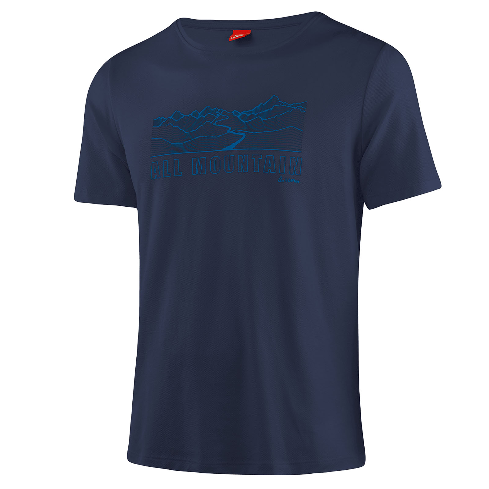 Löffler Printshirt All Mountain Transtex-Single Herren T-Shirt blau